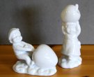 Tomtebarn med äpple 11x6cm 9x7cm