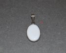 Medaljong Äkta silver platta 18x13mm