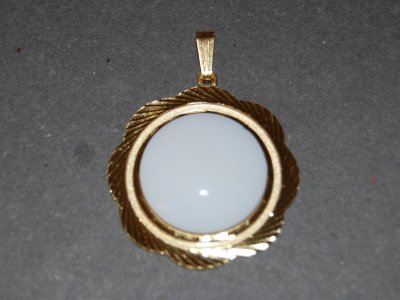 Medaljong Guldfärg platta 25mm