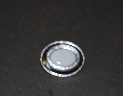 Brosch Silverfärg  platta 20x14mm